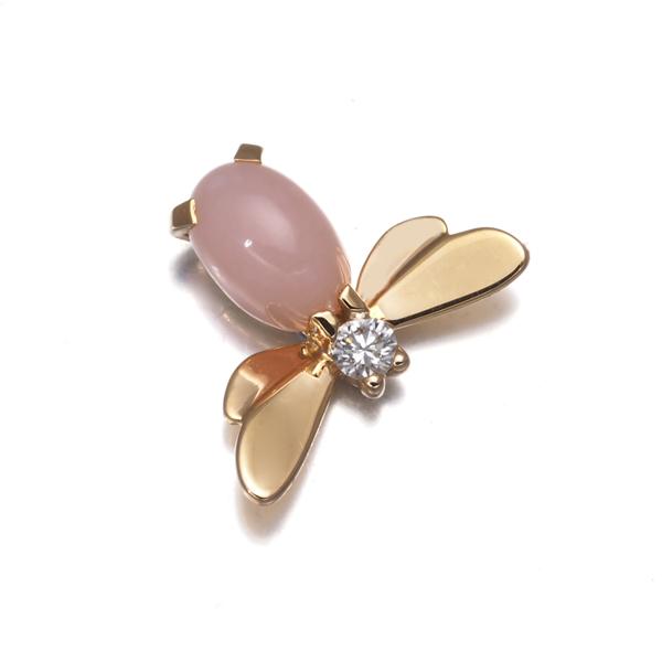 CHAUMET（ショーメ） ピアス ピンクオパール アトラップモワ 蜂
