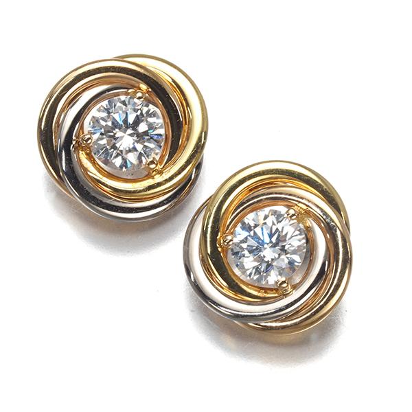Cartier（カルティエ） トリニティピアス ダイヤ ダイヤモンド スリー