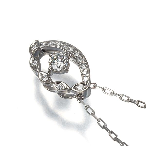 モニッケンダム ネックレス ダイヤ ダイヤモンド 0.30ct/0.16ct Pt900 