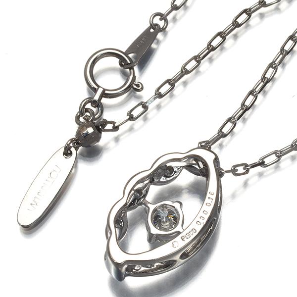 モニッケンダム ネックレス ダイヤ ダイヤモンド 0.30ct/0.16ct Pt900 