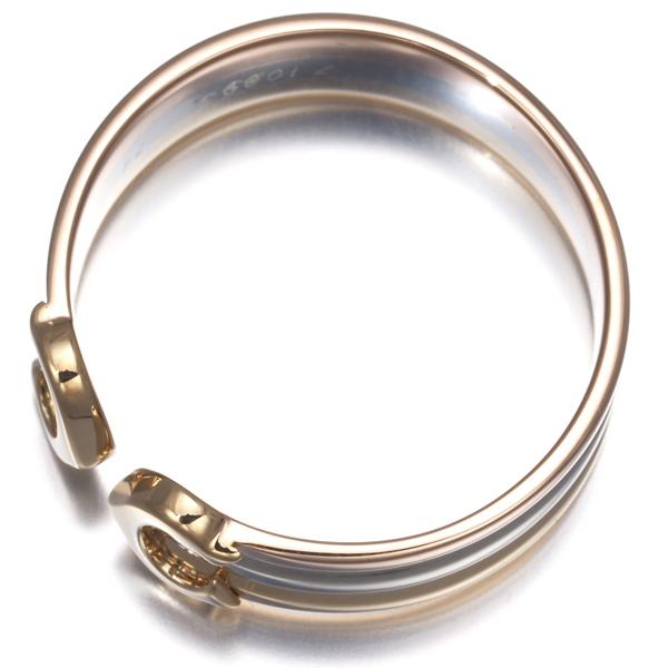 カルティエリング2CドゥーブルC C2 スリーカラーSM 54号 Cartier（カルティエ） リング 2C ドゥーブルC C2 SMスリーカラー 54号