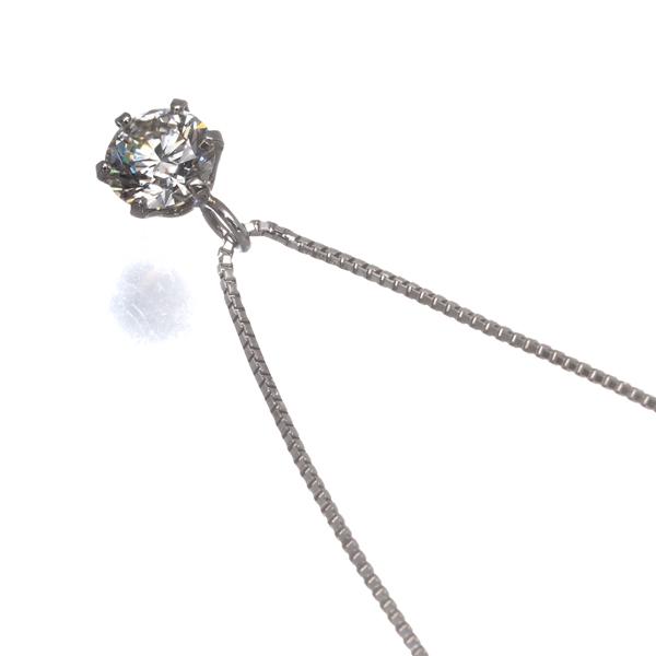 ダイヤ ダイヤモンド 0.31ct 一粒 ネックレス Pt900/Pt850 GENJ