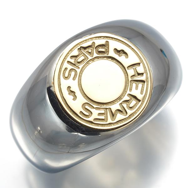 HERMES（エルメス） リング セリエ クルードセル 11号 K18YG/シルバー