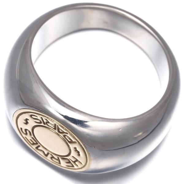 HERMES（エルメス） リング セリエ クルードセル 11号 K18YG/シルバー