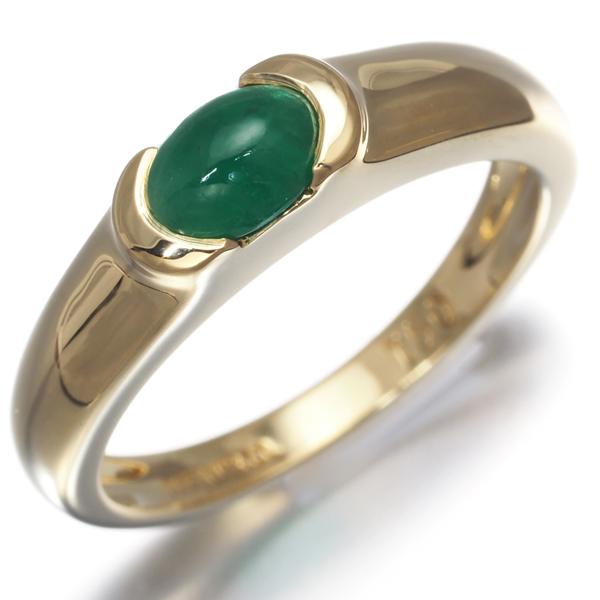 TIFFANY&Co.（ティファニー） リング エメラルド カボション 10号