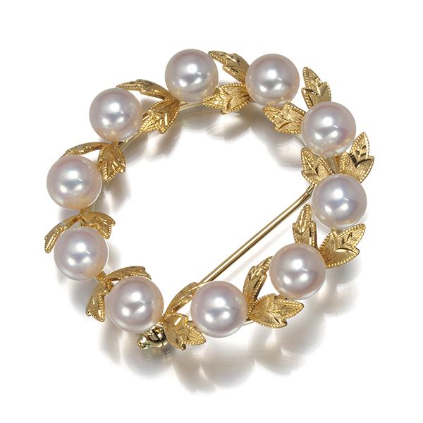 【美品】ミキモト　パール　真珠5個　ブローチ MIKIMOTO ミキモト 真珠 パール ブローチ 5珠 - メルカリ