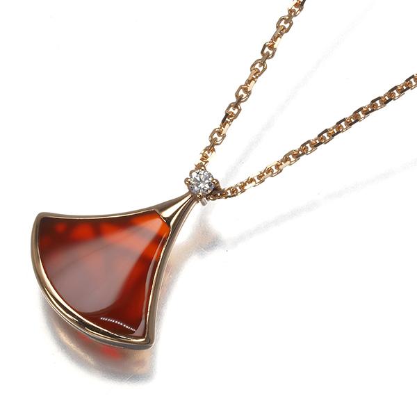 BVLGARI（ブルガリ） ネックレス カーネリアン ダイヤ ディーヴァ