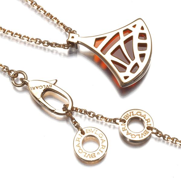 BVLGARI（ブルガリ） ネックレス カーネリアン ダイヤ ディーヴァ