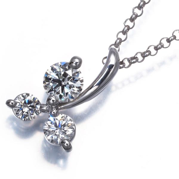 TASAKI（タサキ） ネックレス ダイヤ ダイヤモンド 0.63ct 3P スリー 