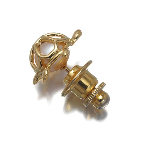 MIKIMOTO（ミキモト） ブローチ パール 真珠 6.6mm 亀 カメ アニマル