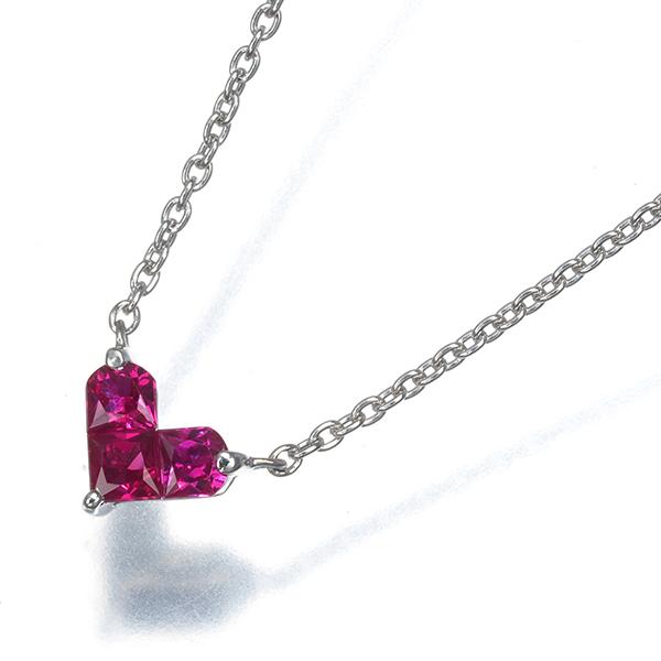 スタージュエリー ネックレス ルビー 0.25ct ミステリアスハート K18WG BLJ/GENJ 限界値下げ品 | STAR JEWELRY | 04