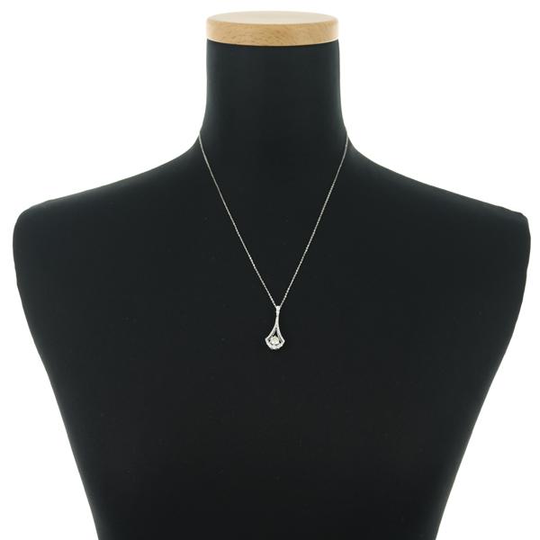 ダイヤ ダイヤモンド 0.512ct/0.43ct ネックレス K18WG GENJ 限界 