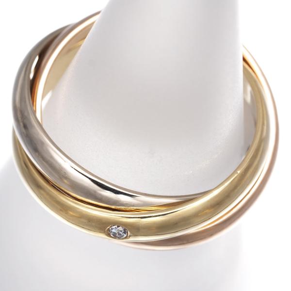 Cartier（カルティエ） トリニティリング ダイヤ ダイヤモンド 3P