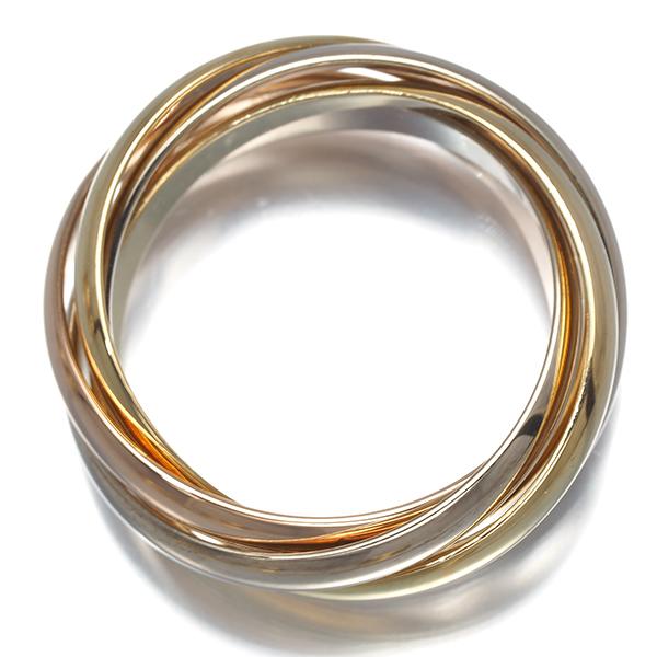 Cartier（カルティエ） トリニティリング スリーカラー SM 5連 54号