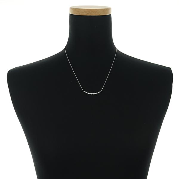QVC ネックレス ダイヤ ダイヤモンド 0.50ct H&C ライン K18WG 保証書 