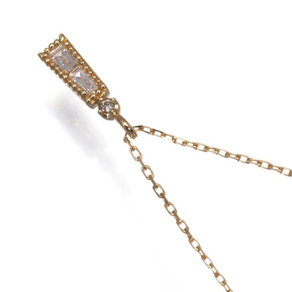 agete（アガット） ネックレス ダイヤ ダイヤモンド 0.04ct 2種カット 