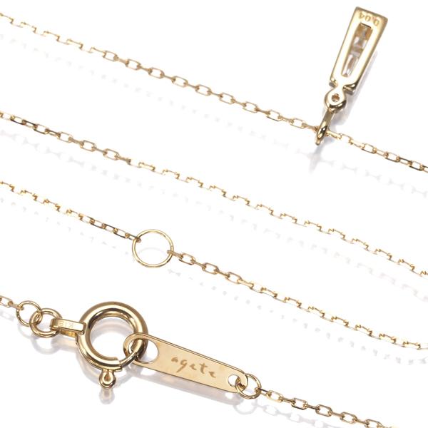 agete（アガット） ネックレス ダイヤ ダイヤモンド 0.04ct 2種カット 