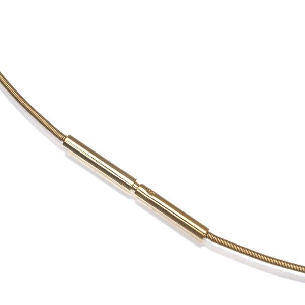 k18 yg オメガネックレス　チェーン　40cm オメガ チェーンネックレス 42cm K18YG/K14YG GENJ : グリーバー