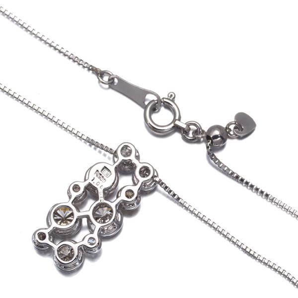 カシケイ ネックレス ブラウン＆クリアダイヤ ダイヤモンド 1.06ct