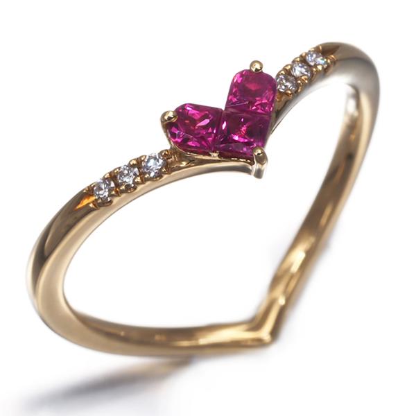 STAR JEWELRY（スタージュエリー） リング ルビー 0.15ct ダイヤ
