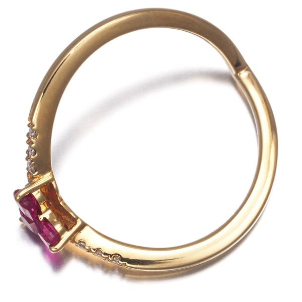 STAR JEWELRY（スタージュエリー） リング ルビー 0.15ct ダイヤ