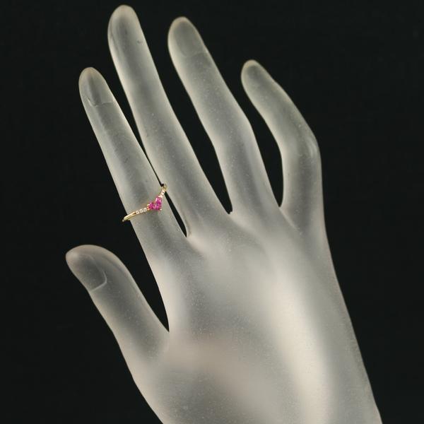 ❤️極美品❤️ K18WG ルビー1ct ダイヤモンド0.02ct STAR JEWELRY（スタージュエリー） リング ルビー 0.15ct ダイヤ