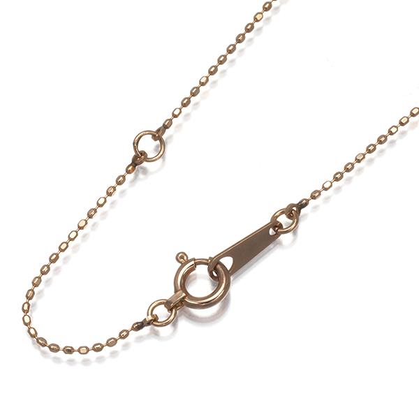 カットボール チェーンネックレス 40cm K10PG GENJ : グリーバー