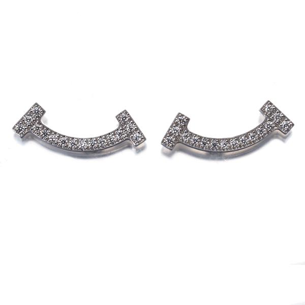 ティファニー　T ピアス　ダイヤモンド TIFFANY&Co.（ティファニー） ピアス ダイヤ ダイヤモンド Tスマイル