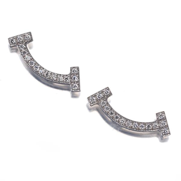 TIFFANY&Co.（ティファニー） ピアス ダイヤ ダイヤモンド Tスマイル