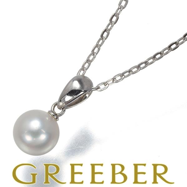 MIKIMOTO（ミキモト） ネックレス パール 真珠 6.4mm 一粒 シルバー