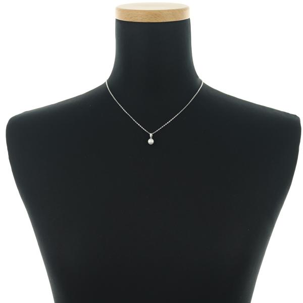 MIKIMOTO（ミキモト） ネックレス パール 真珠 6.4mm 一粒 シルバー