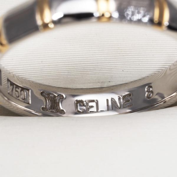 【CELINE】コンビ リング ⟡.* ⚪︎CELINE セリーヌ コンビ リング PT850/750 23号 大きめ - メルカリ