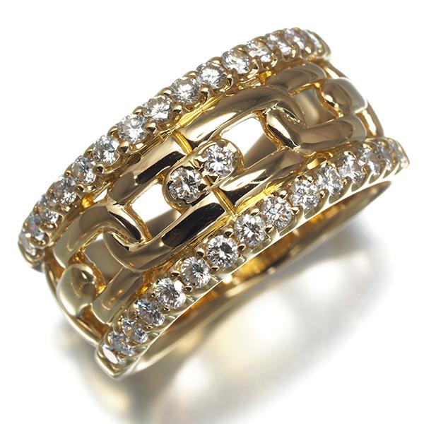 CELINE（セリーヌ） リング ダイヤ ダイヤモンド 0.68ct 透かし 12号