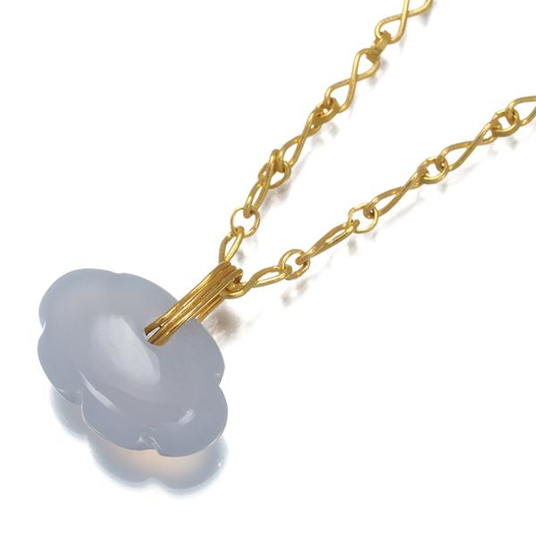 マリーエレーヌドゥタイヤック ネックレス カルセドニー ストーン