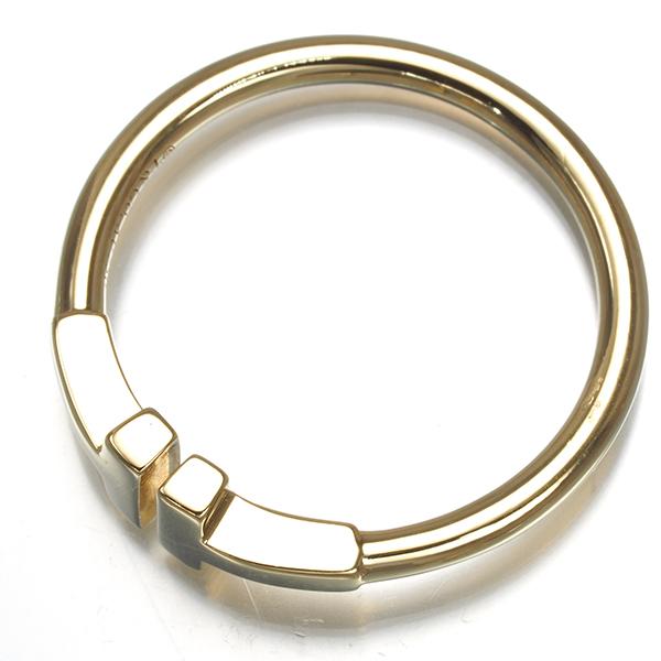 TIFFANY&Co.（ティファニー） リング Tワイヤー 15号 K18YG 指輪 BLJ