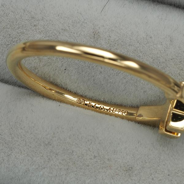 TIFFANY&Co.（ティファニー） リング Tワイヤー 15号 K18YG 指輪 BLJ