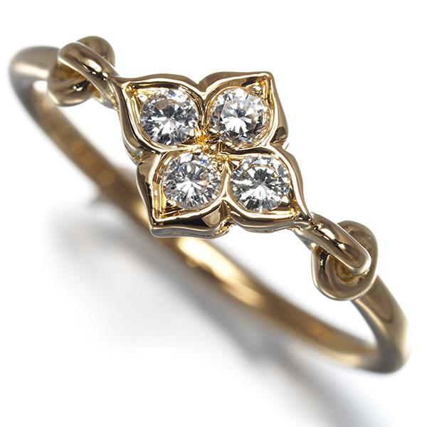 Cartier ダイヤ ゴールドリング サイズ48保証書付き Cartier（カルティエ） リング ダイヤ ダイヤモンド ヒンドゥ 48号