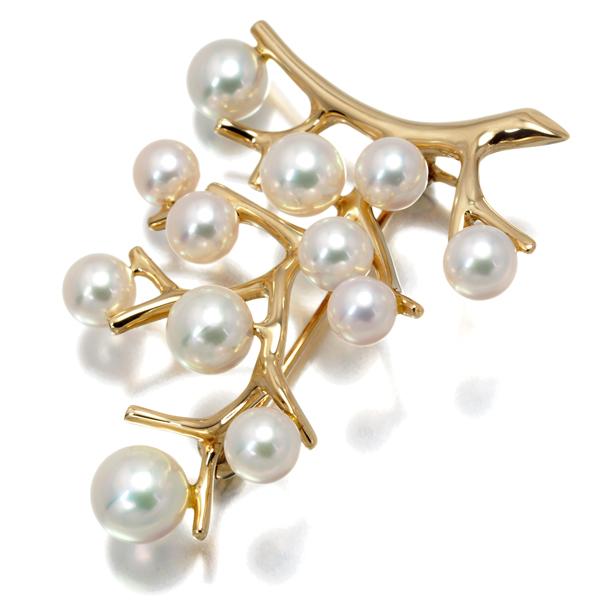 極美品✨MIKIMOTO ミキモト  パール　ブローチ　コサージュ　7.5㎜ 極美品✨MIKIMOTO ミキモト パール ブローチ コサージュ シルバー