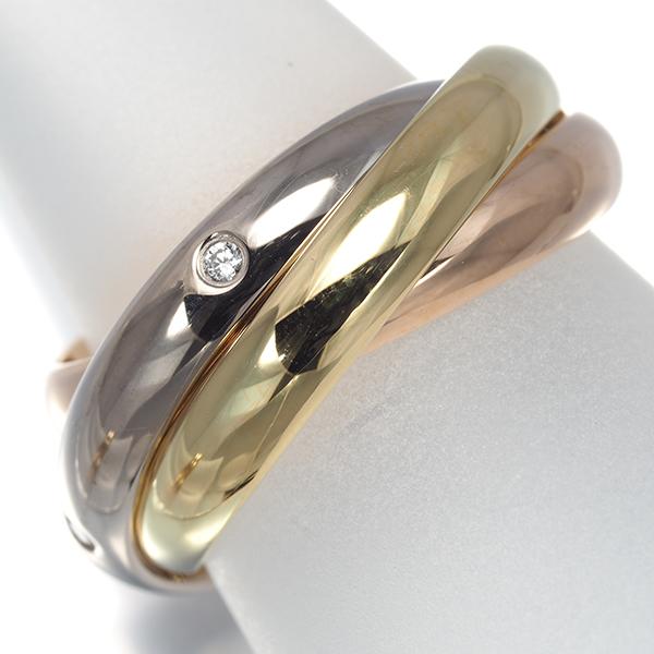 Cartier（カルティエ） トリニティリング ダイヤ ダイヤモンド スリー