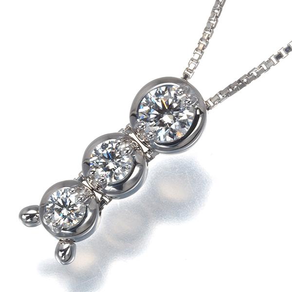 TASAKI（タサキ） ネックレス ダイヤ ダイヤモンド 0.55ct トリロジー