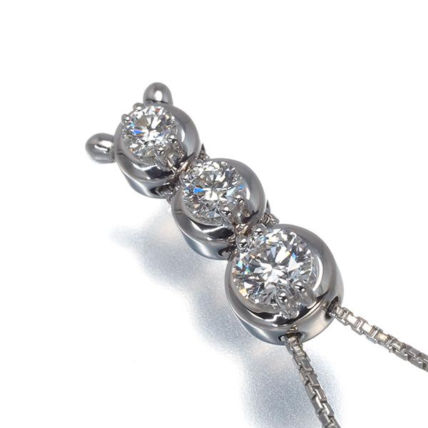 TASAKI（タサキ） ネックレス ダイヤ ダイヤモンド 0.55ct トリロジー 