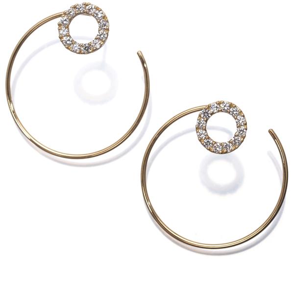 田中貴金属ジュエリー ギンザタナカ ピアス ダイヤ ダイヤモンド 0.12