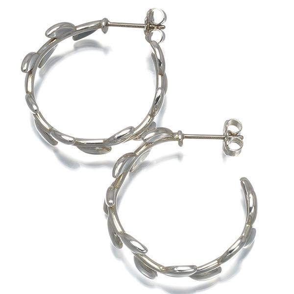 TIFFANY&Co.（ティファニー） ピアス オリーブリーフ フープ シルバー