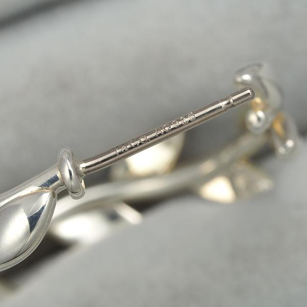 TIFFANY&Co.（ティファニー） ピアス オリーブリーフ フープ シルバー