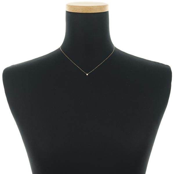 ダイヤ ダイヤモンド 0.08ct 一粒 ネックレス K18YG GENJ