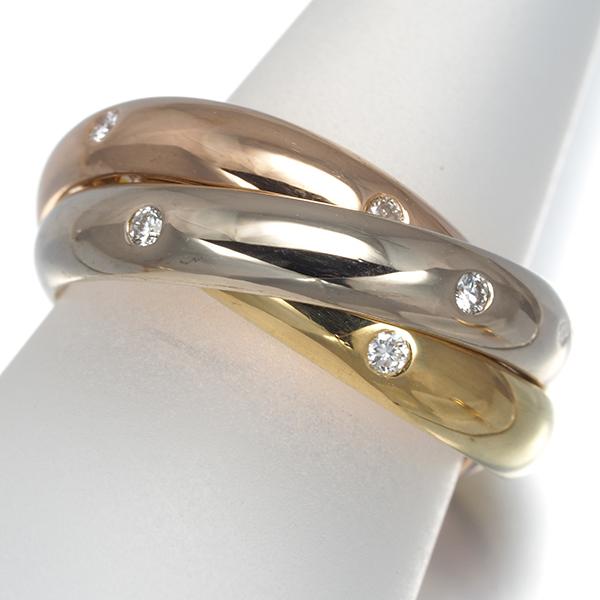 Cartier（カルティエ） トリニティリング ダイヤ ダイヤモンド 15P