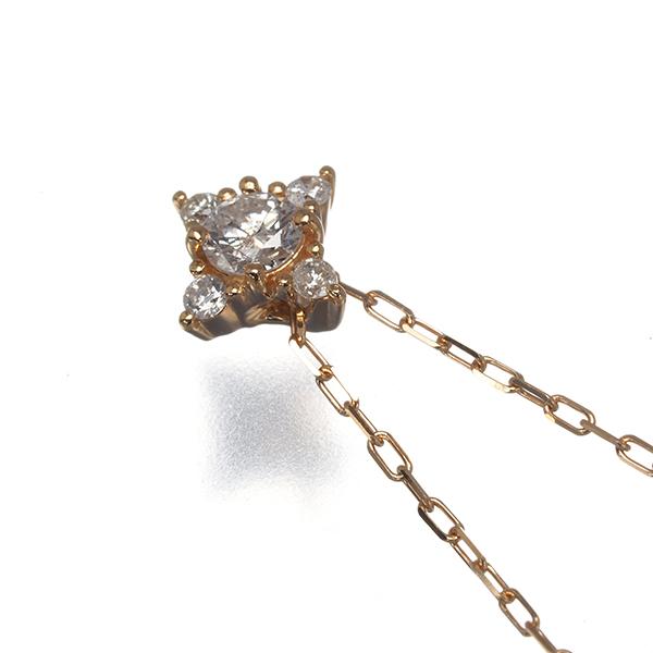 4℃（ヨンドシー） ネックレス ダイヤ ダイヤモンド K18PG BLJ/GENJ