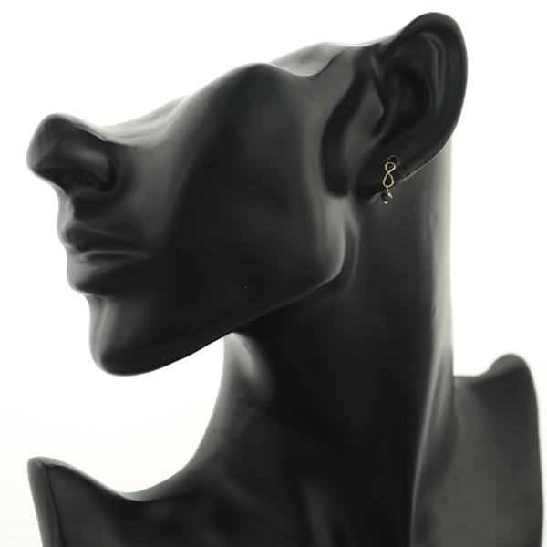 agete（アガット） ピアス ブラックダイヤ ダイヤモンド K10YG BLJ