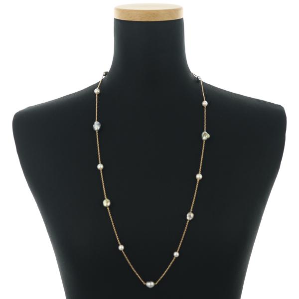 MIKIMOTO（ミキモト） ネックレス ブラック バロックパール 真珠 大幅値下げ‼️ バロックパール真珠ネックレス