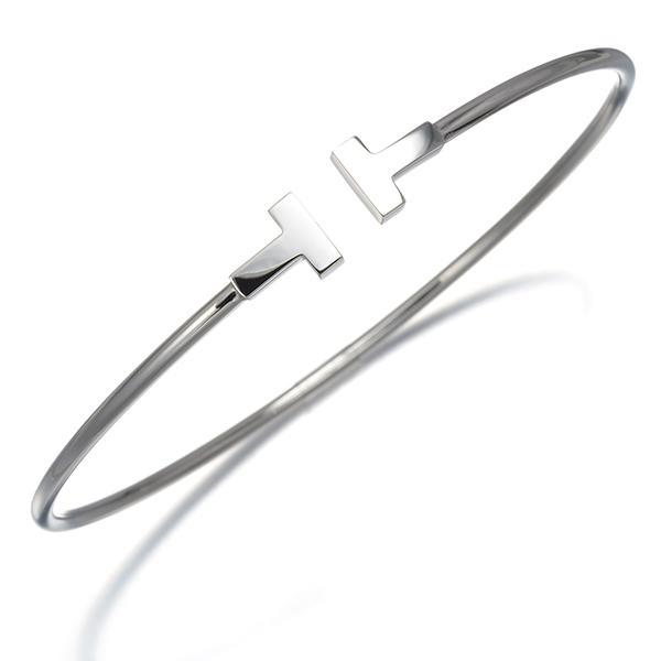 TIFFANY&Co.（ティファニー） ブレスレット Tワイヤー ナロー バングル